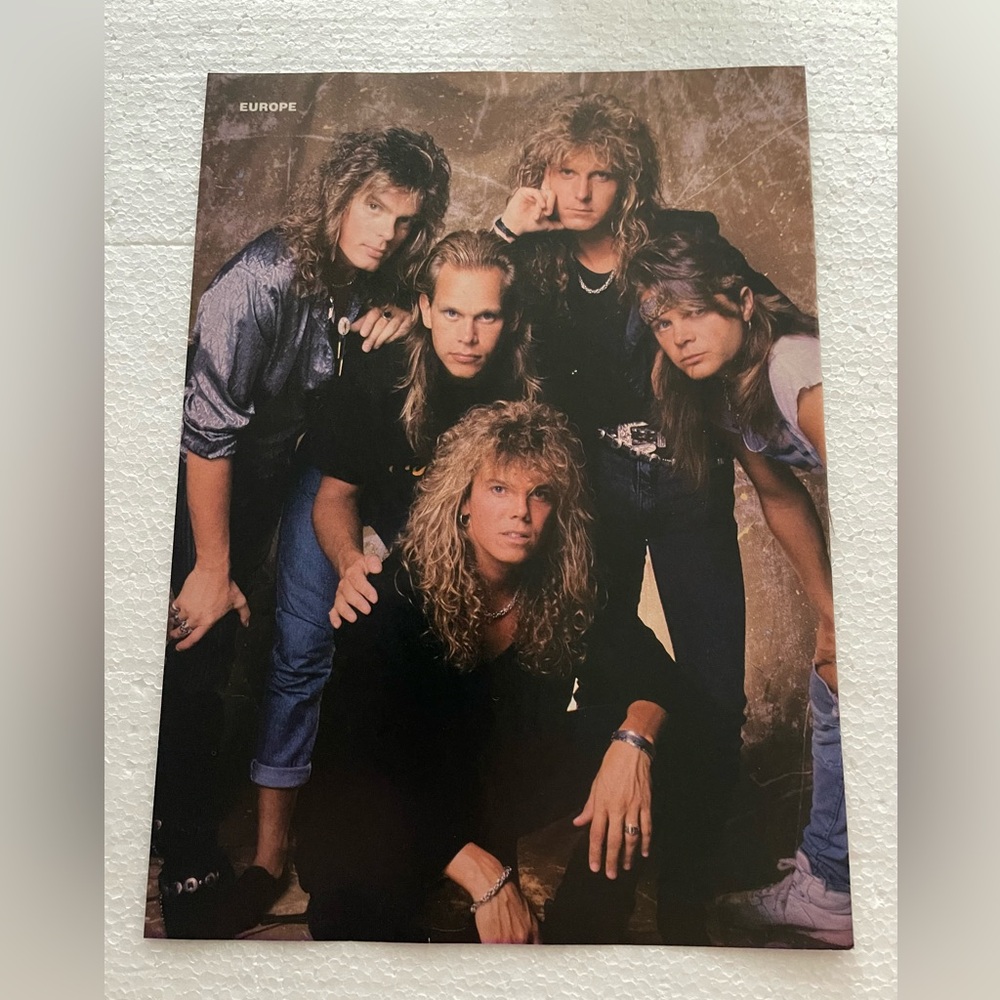 Europe Band Vintage Pinup